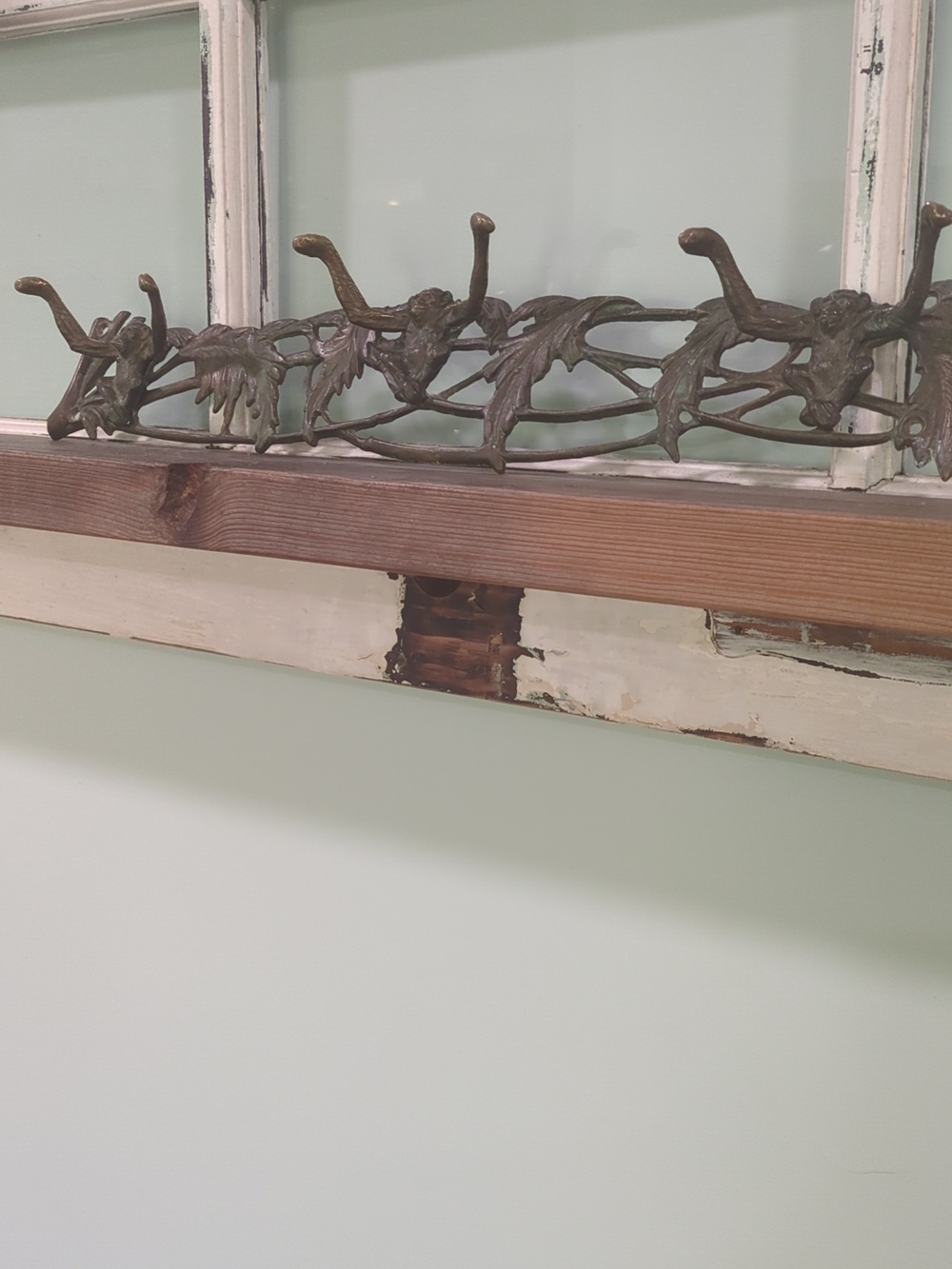 Rare Vintage Bronze Monkey Coat Hat Rack. Made In korea